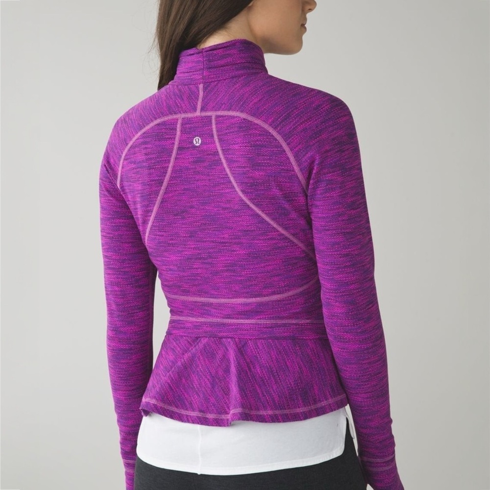 Lululemon Hustle in Your Bustle Jacket Violet Raspberry Space Dye size 4